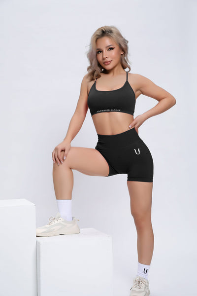 Joy | Sculpt Short Met Scrunch – Zwart